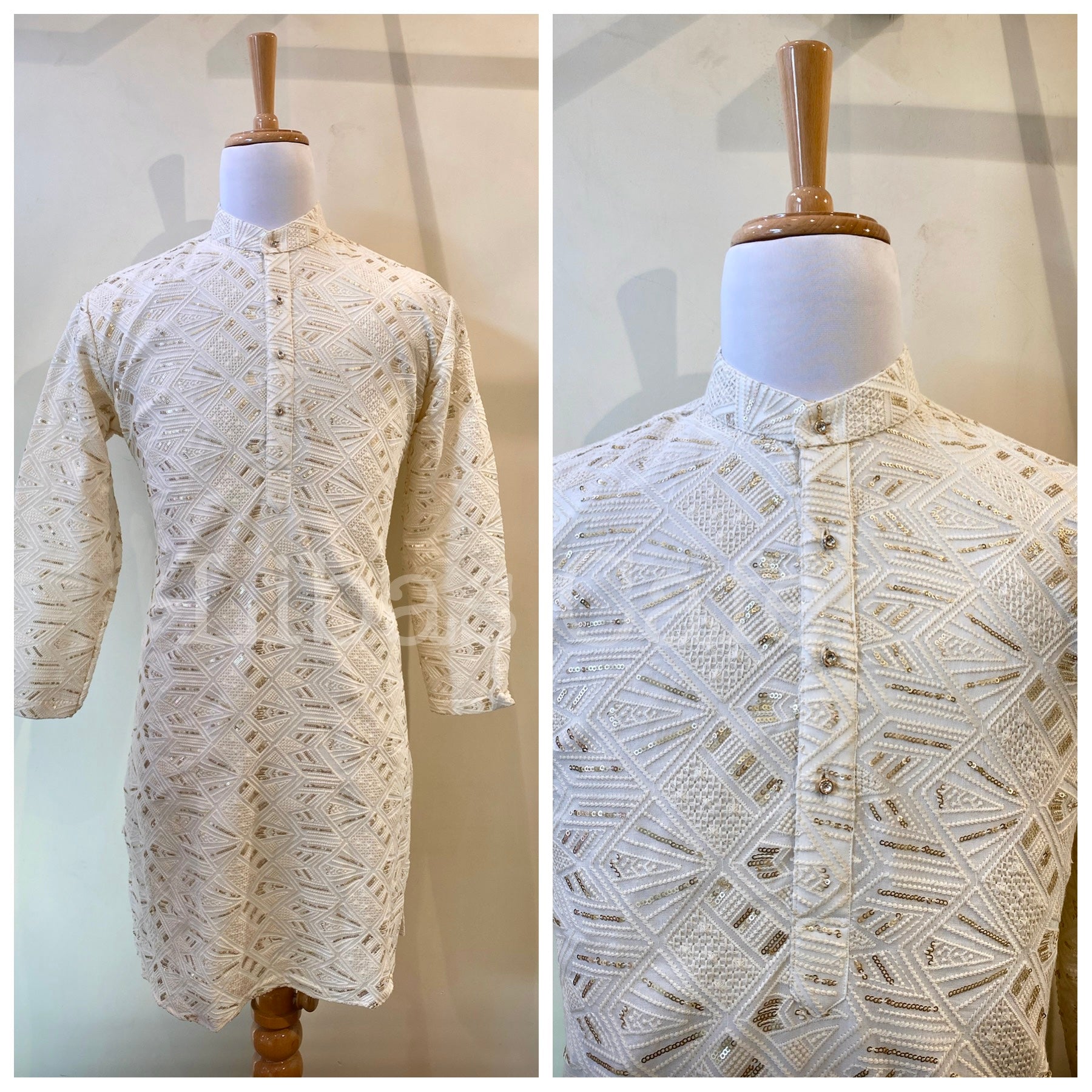 Ivory Lakhnavi Chikankari Kurta